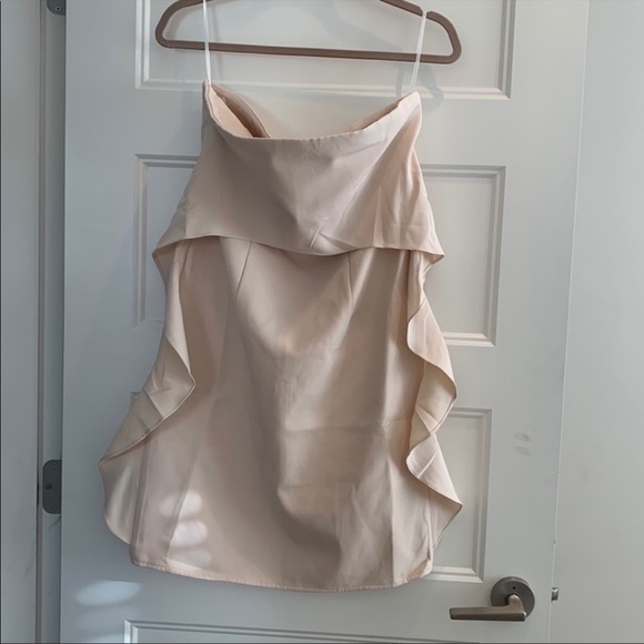 Chickwish strapless ruffle dress cream new with tags - Picture 8 of 13
